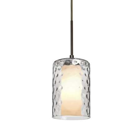 Besa Lighting Esa Cord Pendant, Clear, Bronze Finish, 1x5W LED 1JT-ESACL-LED-BR